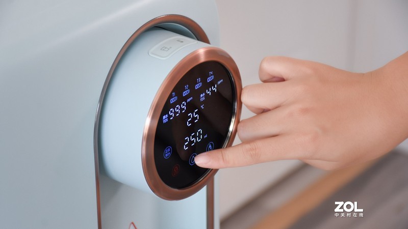 爱贝源桌面净水直饮一体机R3：四重过滤净水 多档水温速热