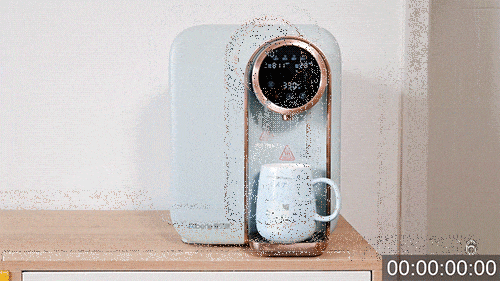 爱贝源桌面净水直饮一体机R3：四重过滤净水 多档水温速热