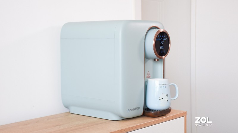 爱贝源桌面净水直饮一体机R3：四重过滤净水 多档水温速热