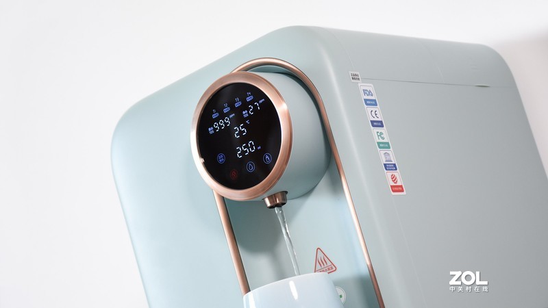 爱贝源桌面净水直饮一体机R3：四重过滤净水 多档水温速热