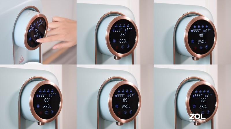 爱贝源桌面净水直饮一体机R3：四重过滤净水 多档水温速热