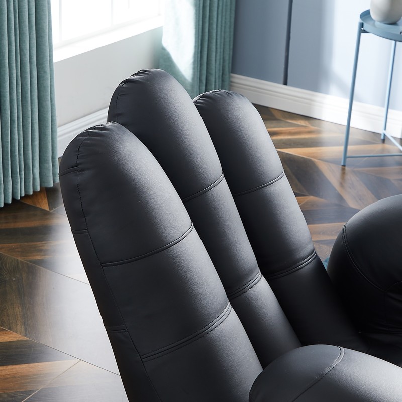 家具摄影，实景拍摄，独特的手掌型单人沙发