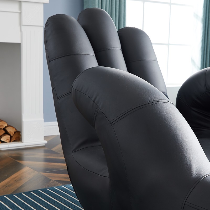 家具摄影，实景拍摄，独特的手掌型单人沙发