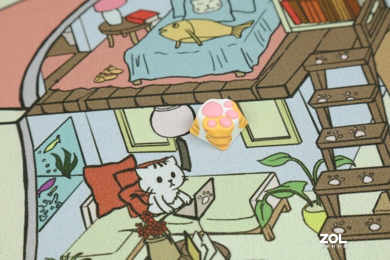 不仅能撸猫，还能够撸胶-ZOMO联名款键帽开箱分享