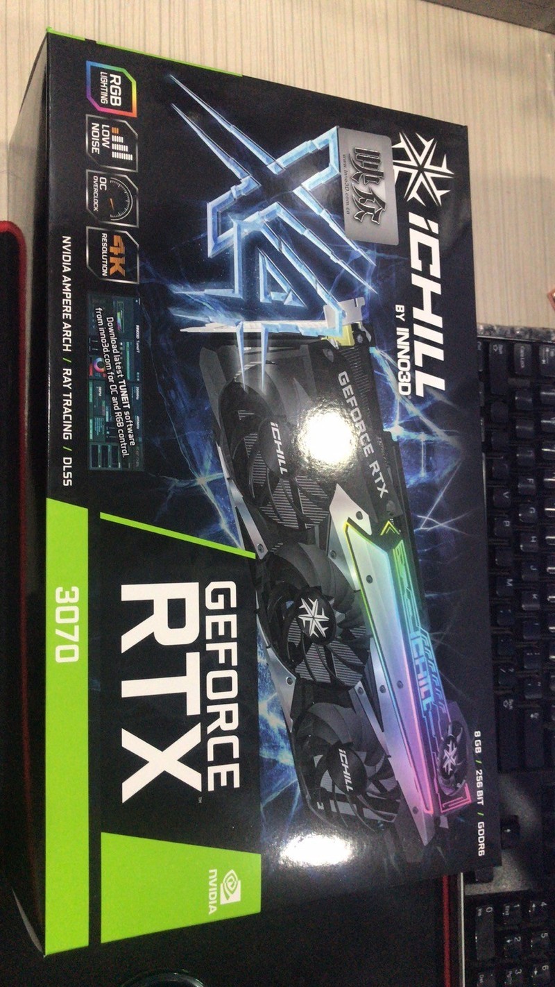 映众 RTX3070  客户亲手拍的图