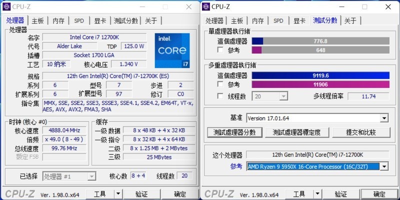 12代酷睿i7-12700K首测，恭迎龙王回归，重回性能巅峰