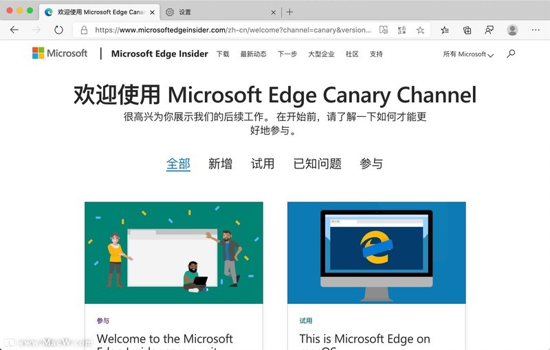 Microsoft Edge Canary for Mac(edge 浏览器) v88.0.705.0中文版