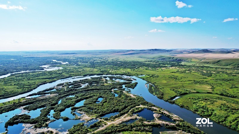 海拉尔河秋景（DJIAir2S拍摄）