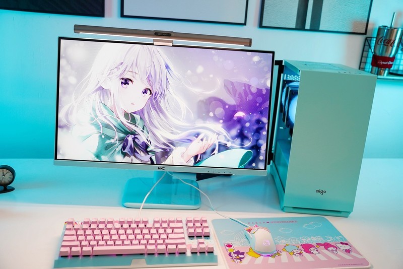 治愈能量满满，HKC PG27P3马卡龙配色桌面搭建分享