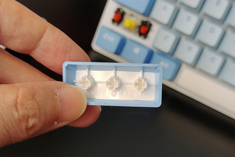 最佳入门客制化体验：达尔优A87天空蓝天空轴机械键盘+G黄PRO