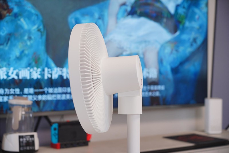 双层扇叶设计，支持小爱同学--米家直流变频循环落地扇电池版分享。