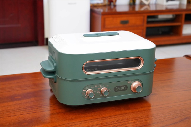 涮煮蒸炒煎烤一机搞定，美的双子炉体验，小白也能成大厨