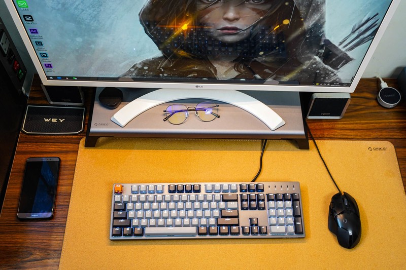 入手奥睿科软木皮革情侣双面鼠标垫，环保