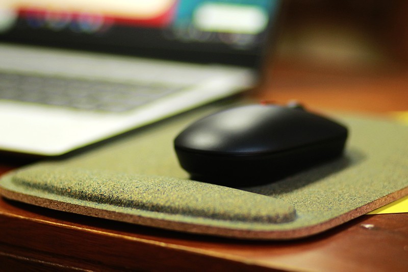 缓解手部压力 橡儿天然软木护腕鼠标垫