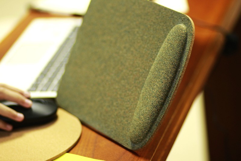 缓解手部压力 橡儿天然软木护腕鼠标垫