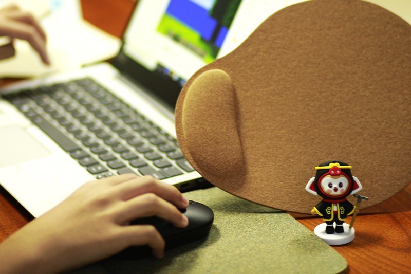 缓解手部压力 橡儿天然软木护腕鼠标垫