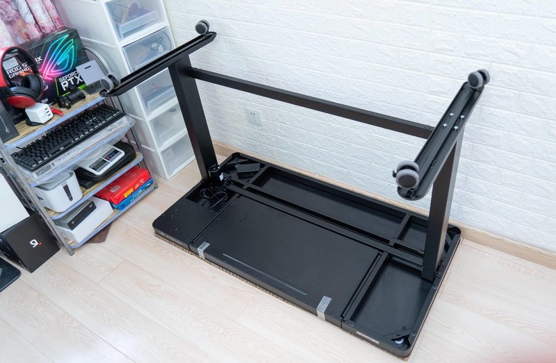 自己动手，给乐歌E5升降桌加装滚轮，改造后超级实用