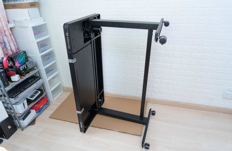 自己动手，给乐歌E5升降桌加装滚轮，改造后超级实用