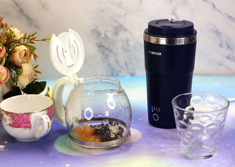 丝滑美味轻按即成，圈厨便携奶茶杯健康奶茶轻松做出来