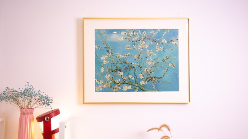 轻松拥有大家作品，梵高名作杏花盛开复刻版画欣赏