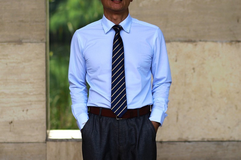 弹力面料 抗皱免烫 码尚AI定制单西和四面弹衬衫套装