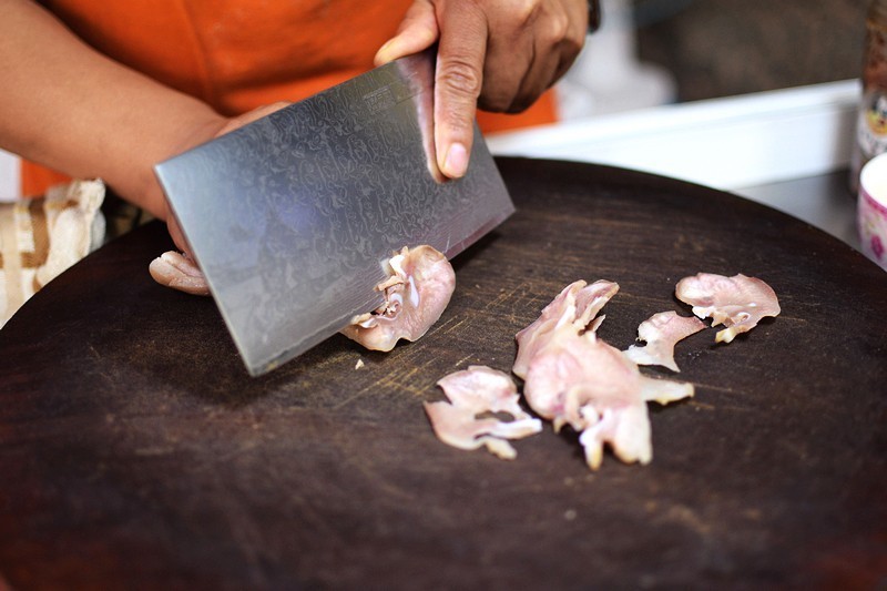 纯手工锻打 67层钢锻造 好身手大马士革切片刀