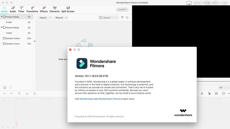 Wondershare Filmora for Mac(喵影工厂)v10.1.1.20免激活版