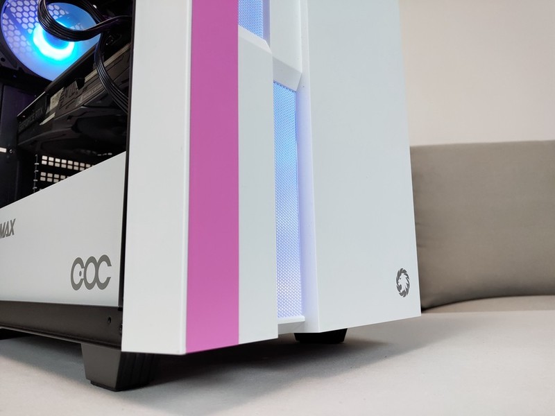 散热与众不同、颜值出色：GAMEMAX游戏帝国 布洛芬C3 COC架构 白粉色机箱 上手体验