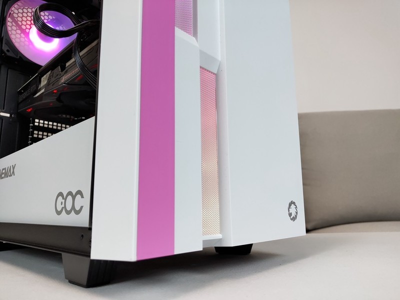 散热与众不同、颜值出色：GAMEMAX游戏帝国 布洛芬C3 COC架构 白粉色机箱 上手体验