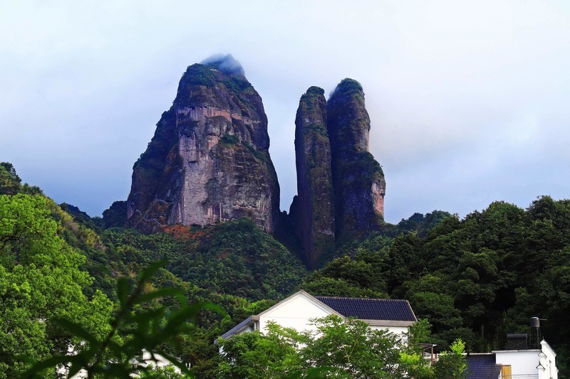 遊覽浙江江郎山風景區二