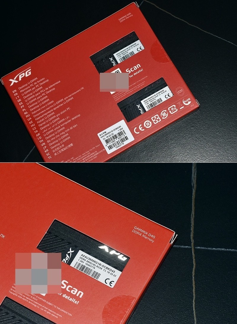 XPG威龙 D45 3600MHz 台式机内存条 体验分享