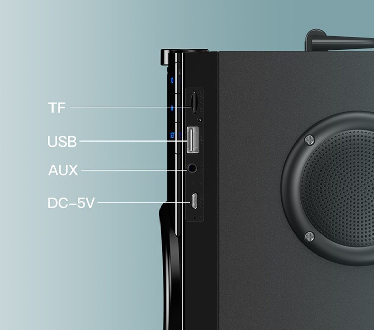 大众推荐这款便携式户外音响，不仅有好看的颜值同时具备出色的音质