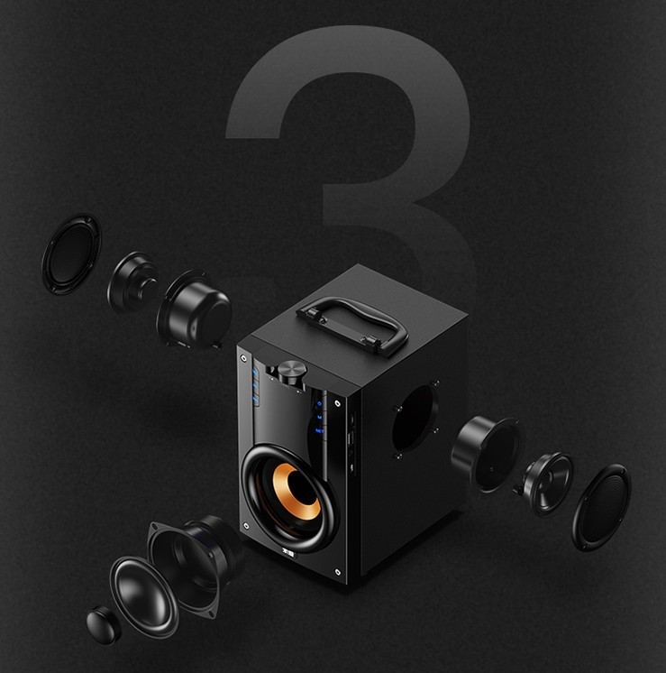 大众推荐这款便携式户外音响，不仅有好看的颜值同时具备出色的音质