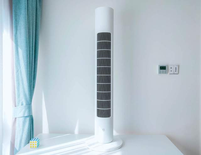 有小孩家庭必备，米家变频塔扇评测：最大风量6天一度电+150°送风