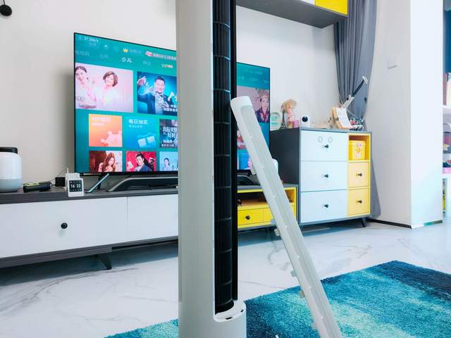 有小孩家庭必备，米家变频塔扇评测：最大风量6天一度电+150°送风