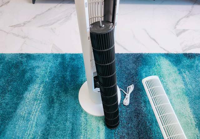 有小孩家庭必备，米家变频塔扇评测：最大风量6天一度电+150°送风