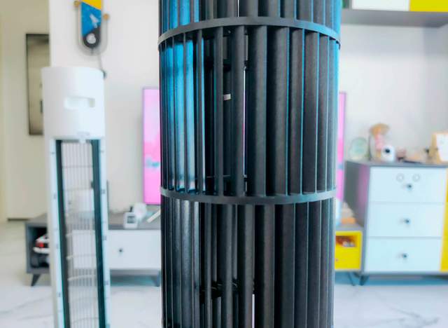 有小孩家庭必备，米家变频塔扇评测：最大风量6天一度电+150°送风