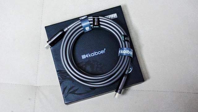 开博尔光纤HDMI数据线开箱分享：极致高刷，材质一看就不便宜