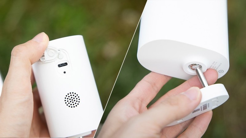 带电池的户外摄像机，小米这款室外摄像机没插座也能用