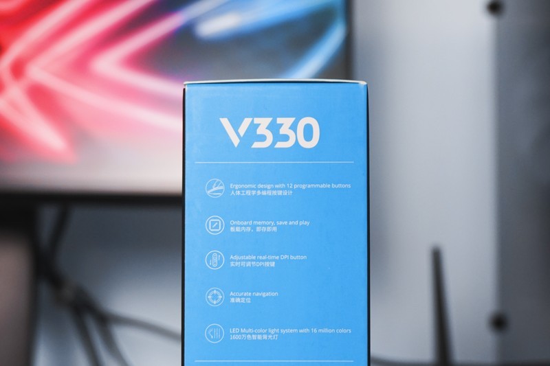 百元“小罗技”，雷柏 V330 RGB游戏鼠标 开箱
