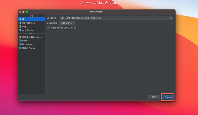 JetBrains GoLand 2020 for Mac(Go语言集成开发工具)v2020.3RC中文正式版