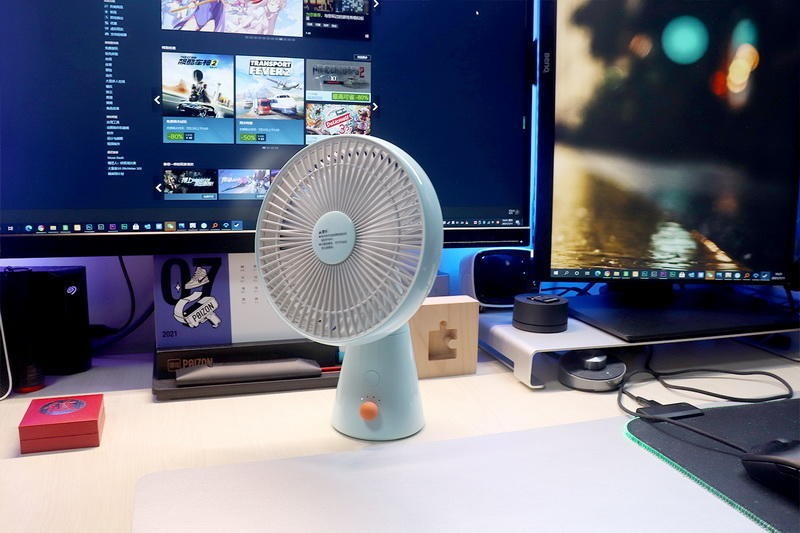 无线高续航，香风好清凉：朗菲小风车桌面风扇