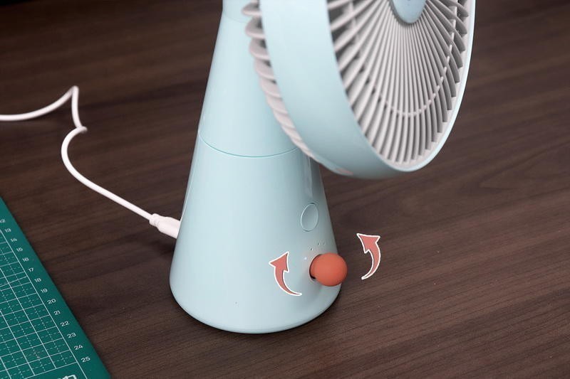 无线高续航，香风好清凉：朗菲小风车桌面风扇