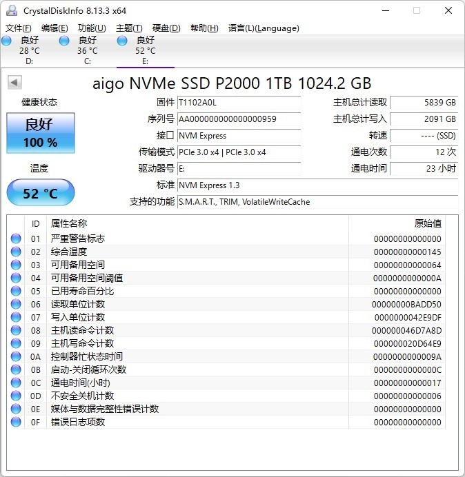 折合四毛1GB的硬盘，1TB性价比天花板，aigo P2000 NVMe固态硬盘体验
