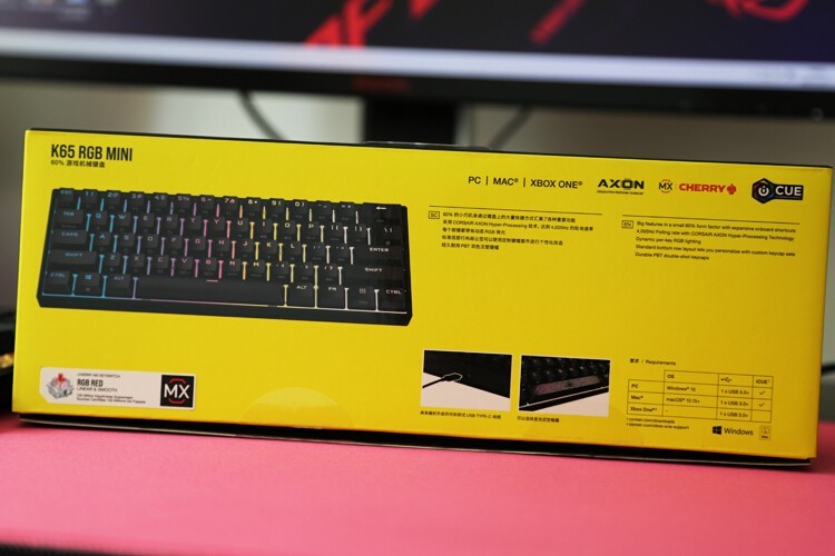 海盗船也Mini：K65 RGB mini 60% 61键机械键盘开箱体验