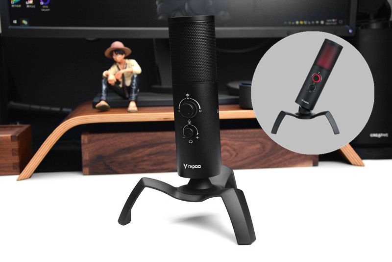 噬菌体外形，双指向模式，RGB背光，雷柏VS500电竞麦克风开箱