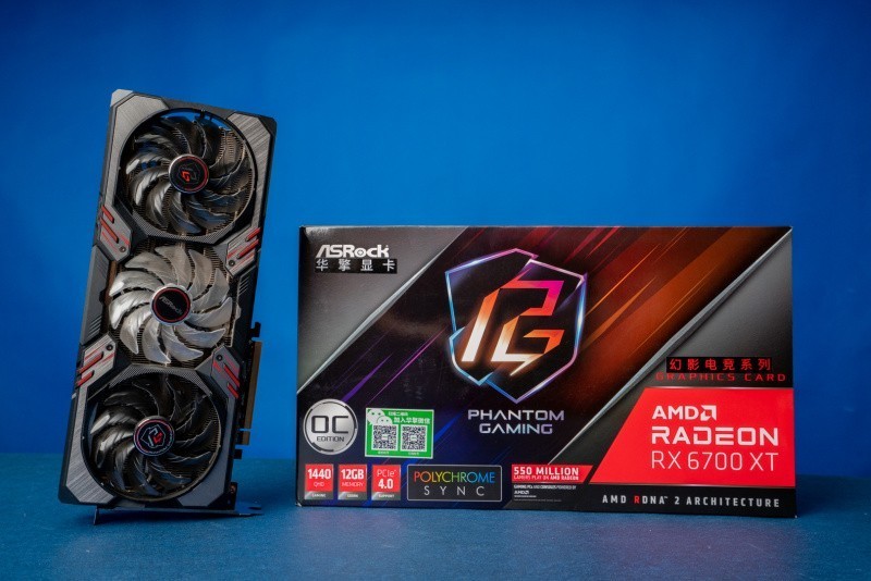 “华擎RX6700 XT PGD 12GO”显卡开箱