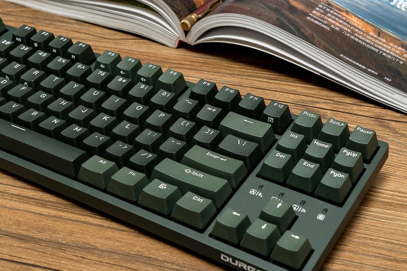 机械键盘怎么选？静音红轴适合打字吗？杜伽三模87键K320W苍峦墨体验