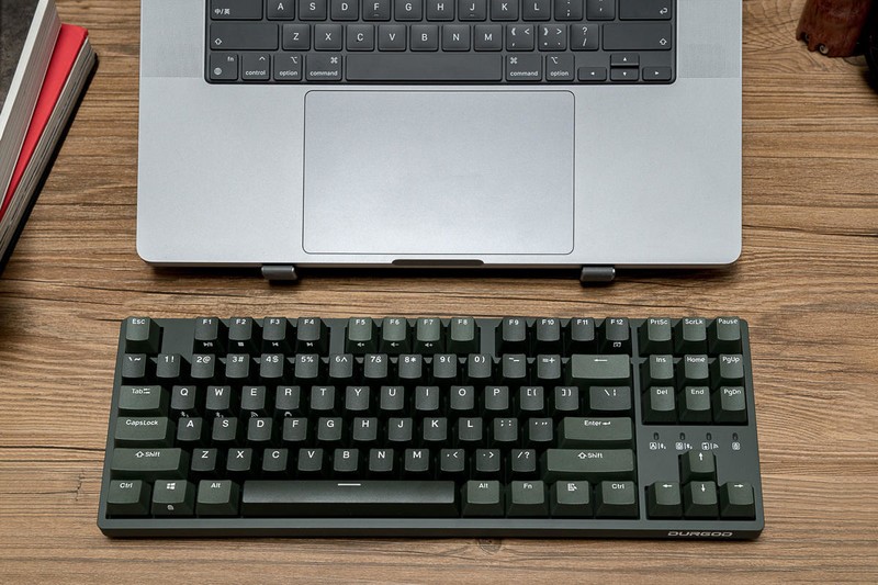 机械键盘怎么选？静音红轴适合打字吗？杜伽三模87键K320W苍峦墨体验