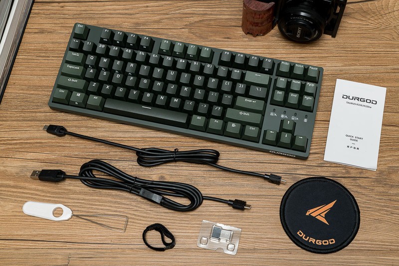 机械键盘怎么选？静音红轴适合打字吗？杜伽三模87键K320W苍峦墨体验